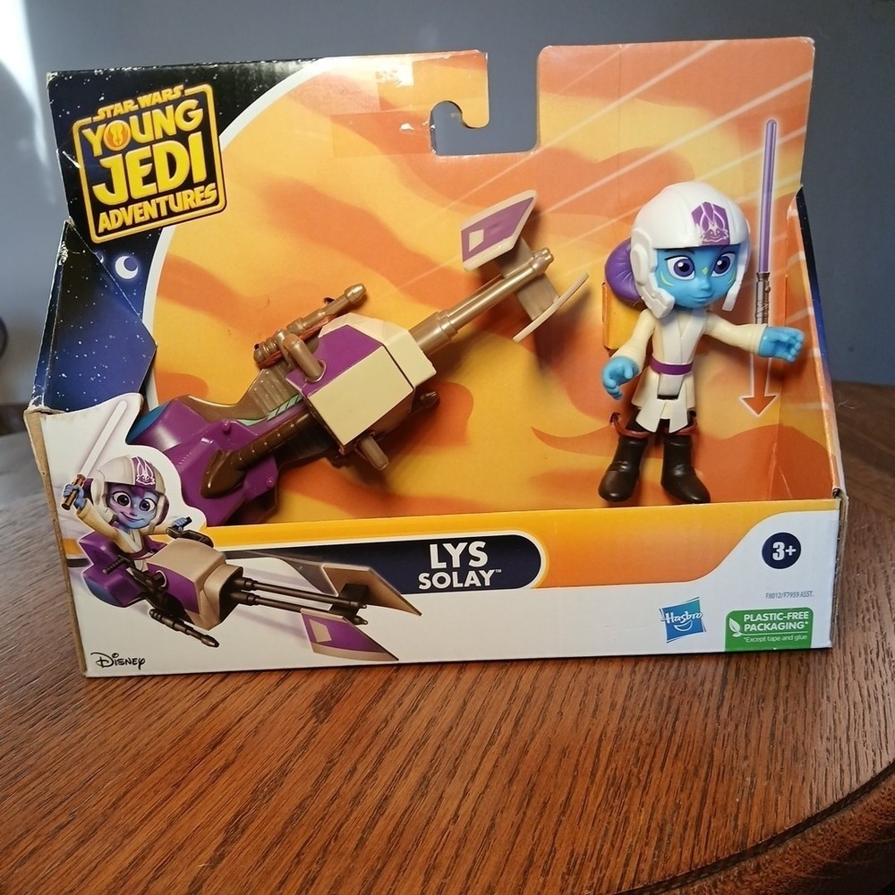 Star Wars Lys Solay Speeder Bike Young Jedi Adventures Hasbro Figure NWT